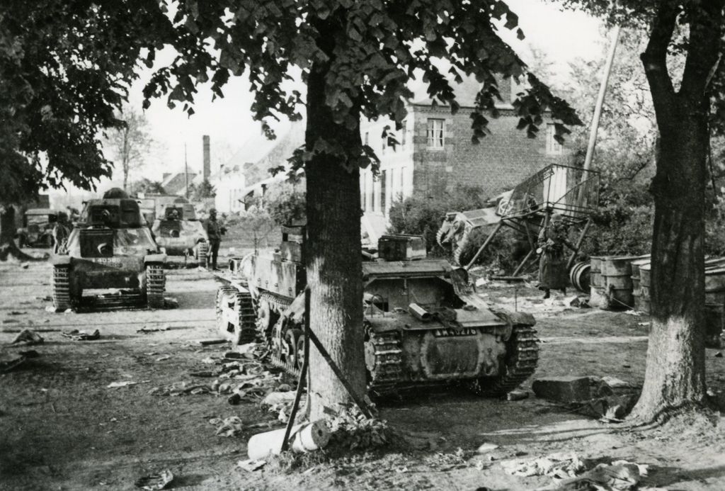 Foto: Britischer Rückzug in Flandern, 1940