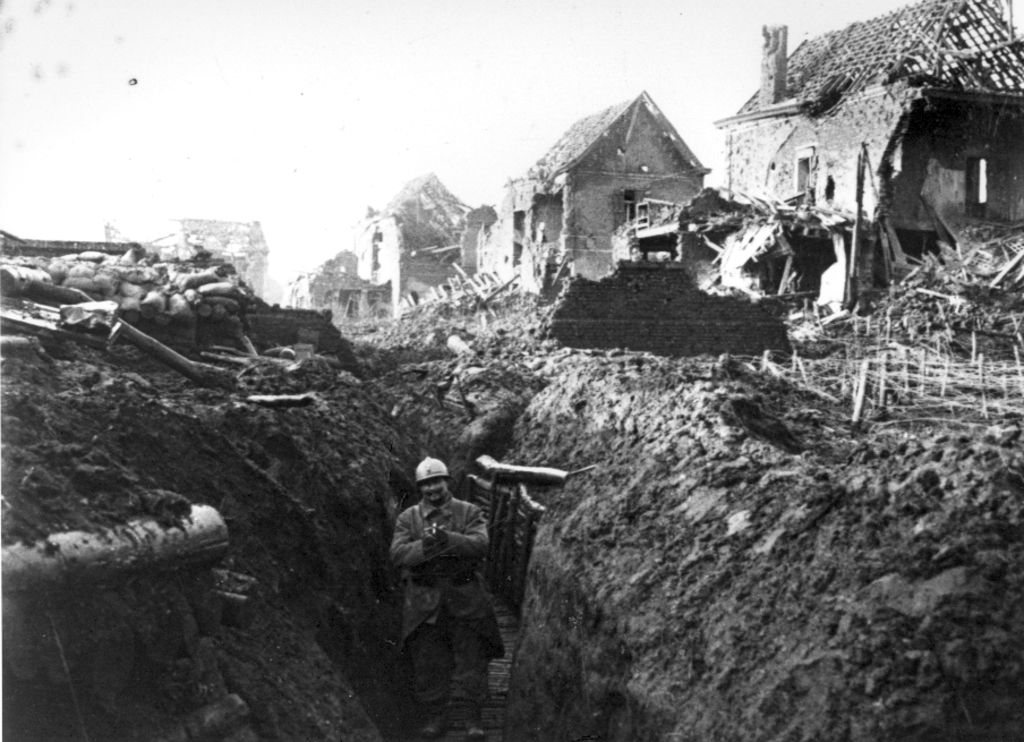 Foto: Schützengraben in Saint Laurent, 1914-1918
