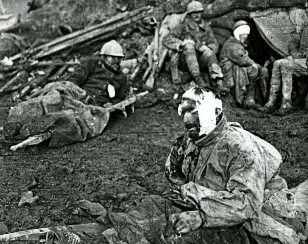Foto: Verwundete Soldaten, 1914/1918