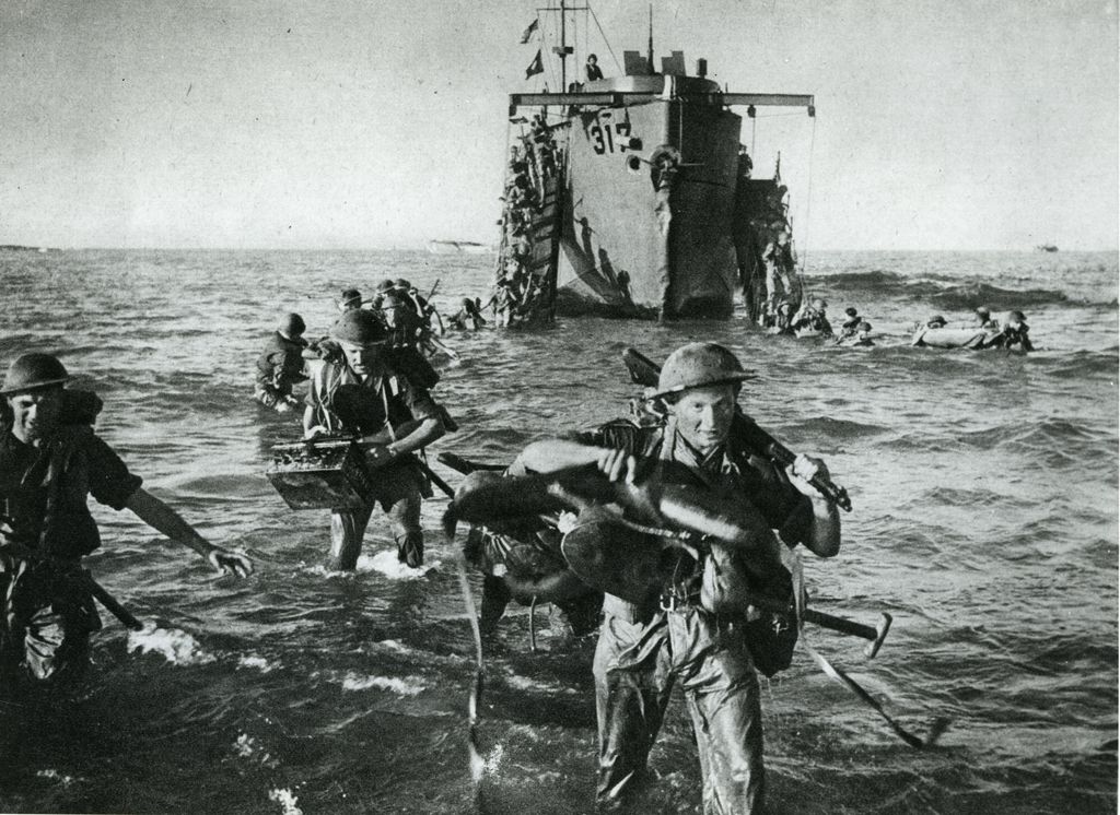 Foto: Britische Truppen landen auf Sizilien, 1943