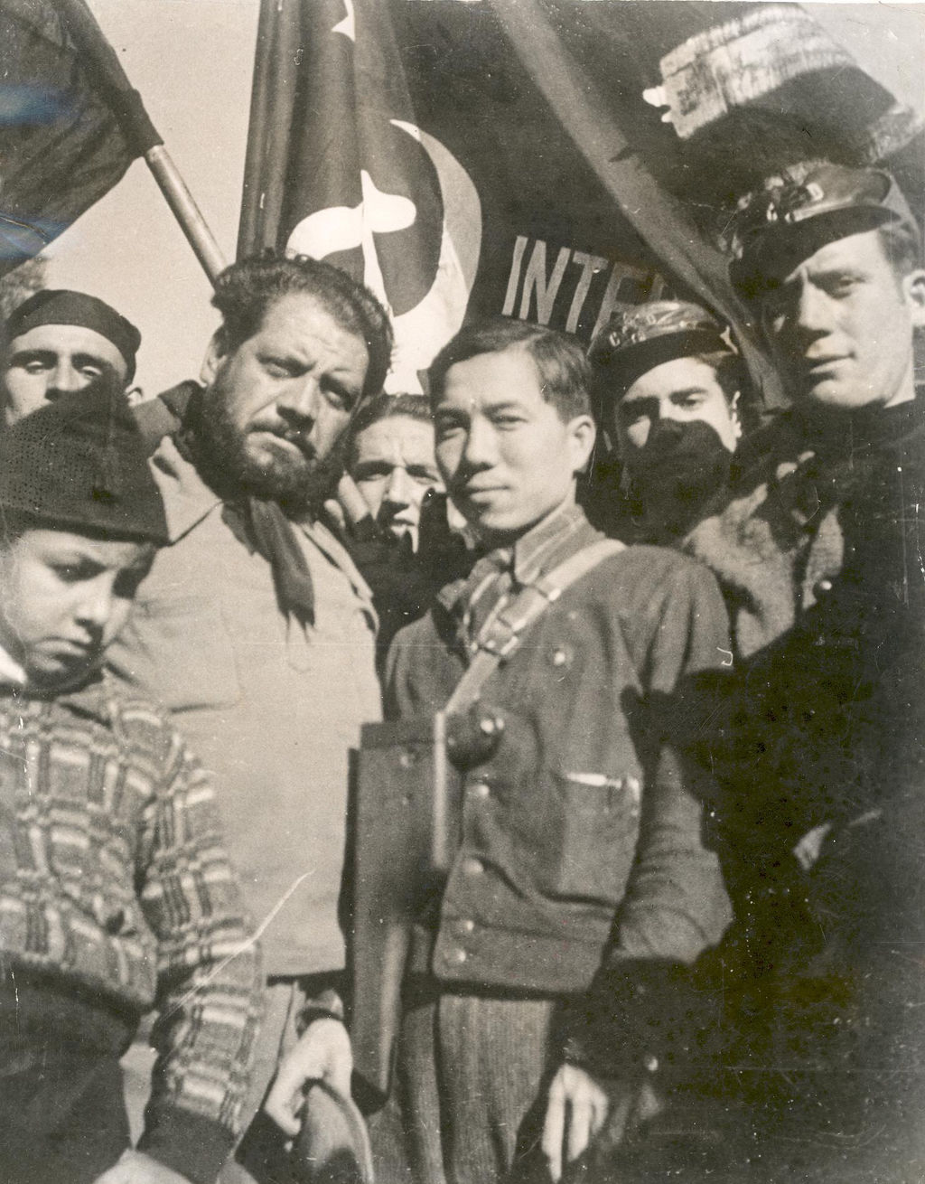 Foto: Internationale Brigaden im Spanischen Bürgerkrieg, 1937