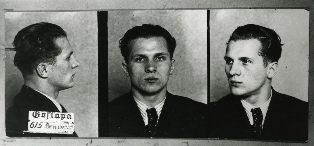 Foto: Gestapo-Aufnahme von Erich Honecker, 1935