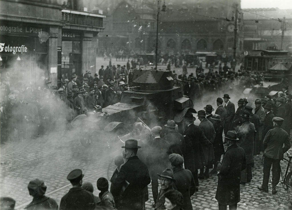 Foto: Französische Truppen in Essen, 1923