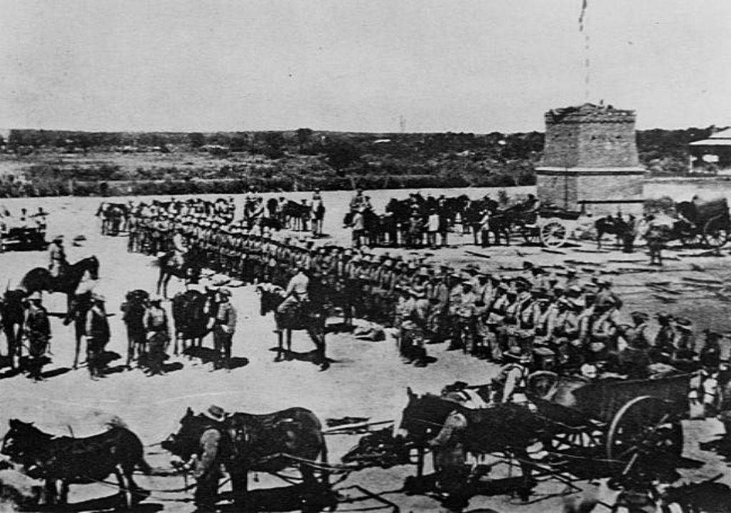 Exponat: Foto: "Schutztruppe" in Südwestafrika, 1904