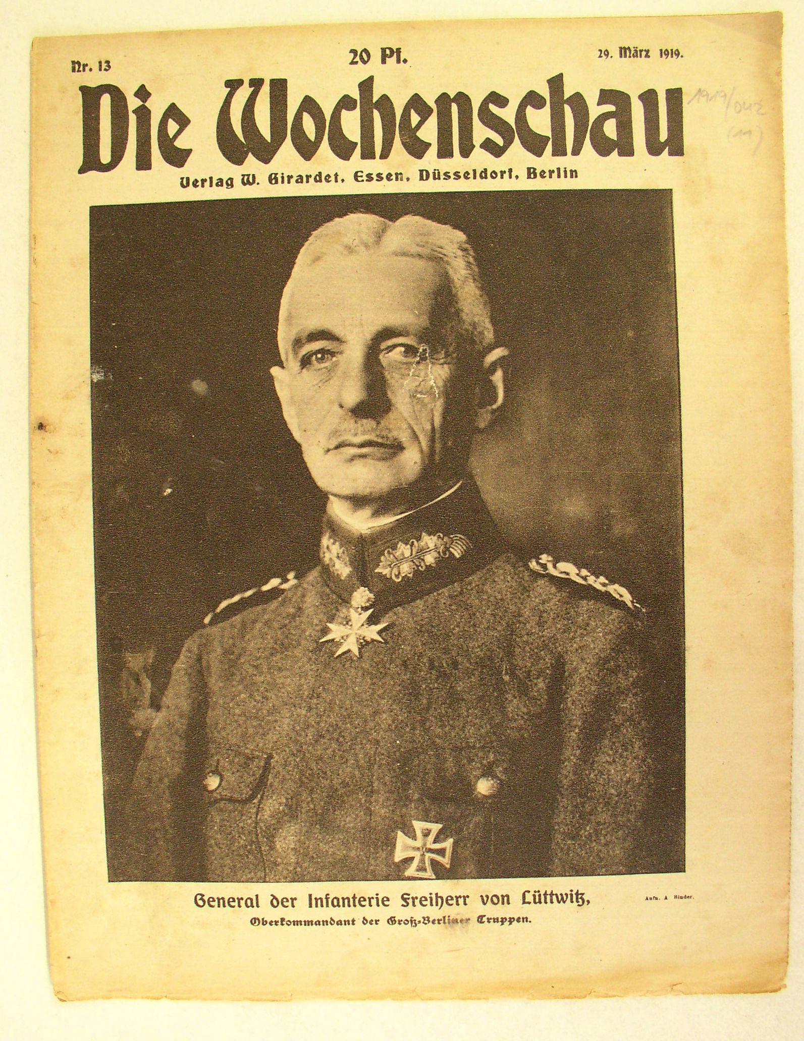 LeMO Objekt Walther von Lüttwitz