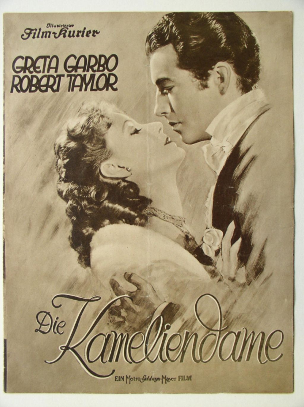 Exponat: Dokument: Filmprogramm zum MGM-Film "Die Kameliendame", um 1938