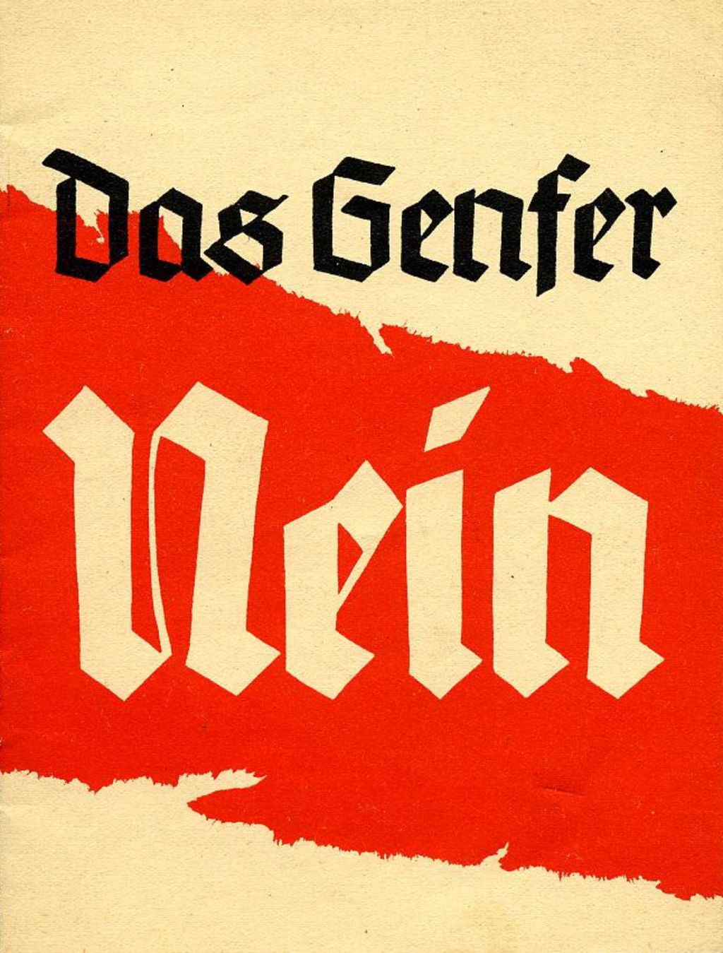 Exponat: Broschüre: Das Genfer "Nein", 1933