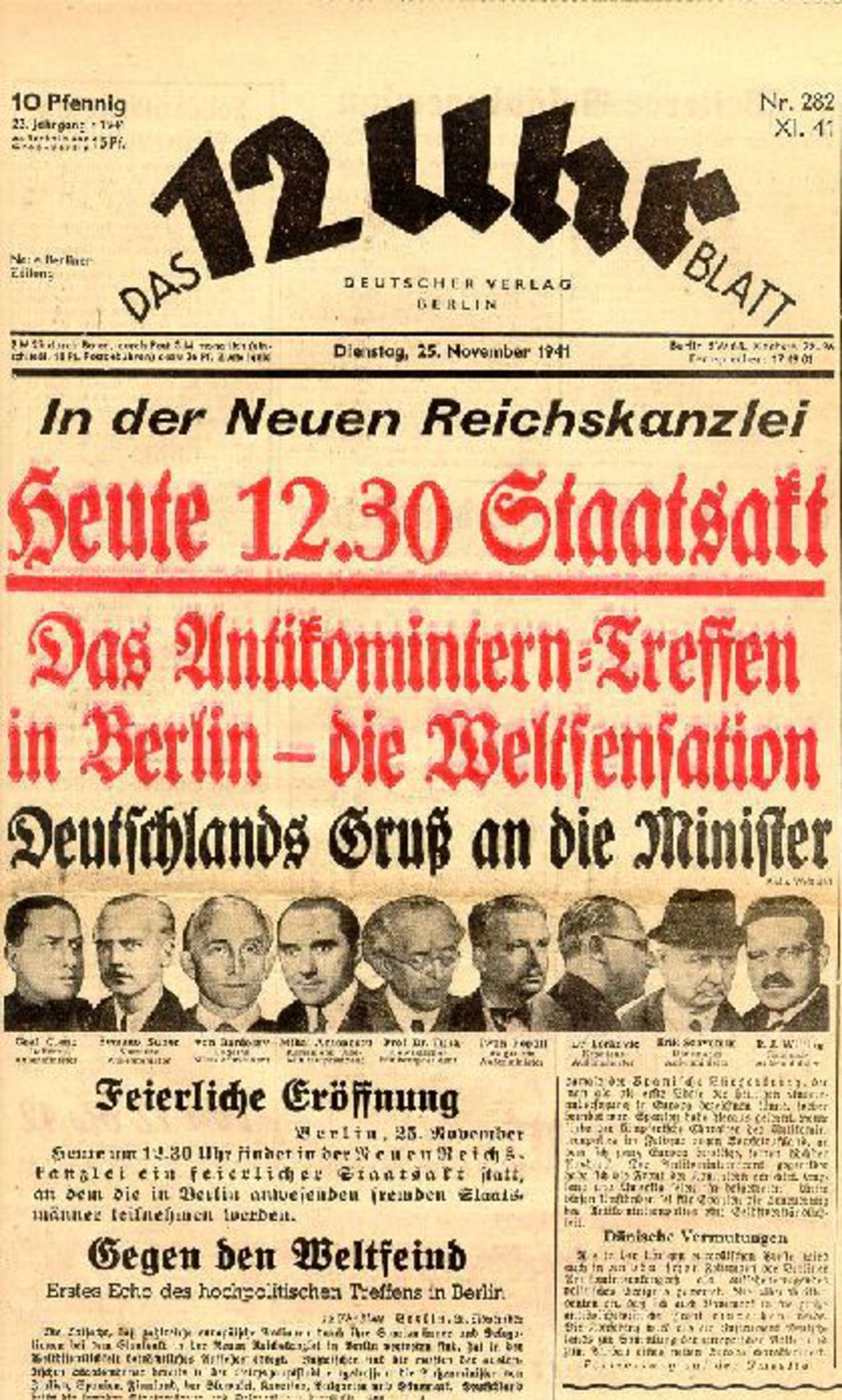 Exponat: Zeitung: "Das 12 UhrBlatt", 1941