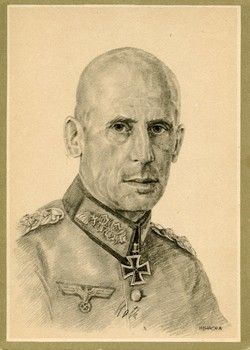 Grafik: Hermann Hoth in Uniform, nach 1940