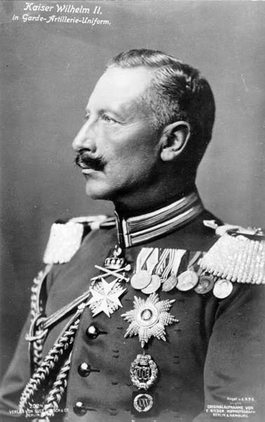 Exponat: Postkarte: Wilhelm II., um 1910