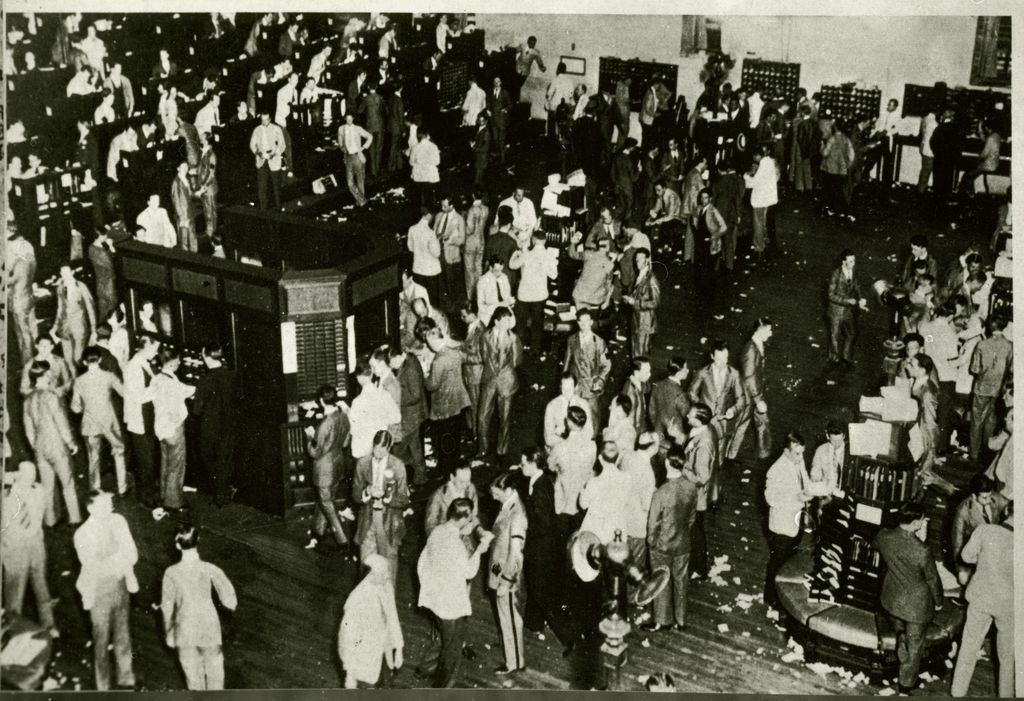 Foto: Panik an der Börse, 1929