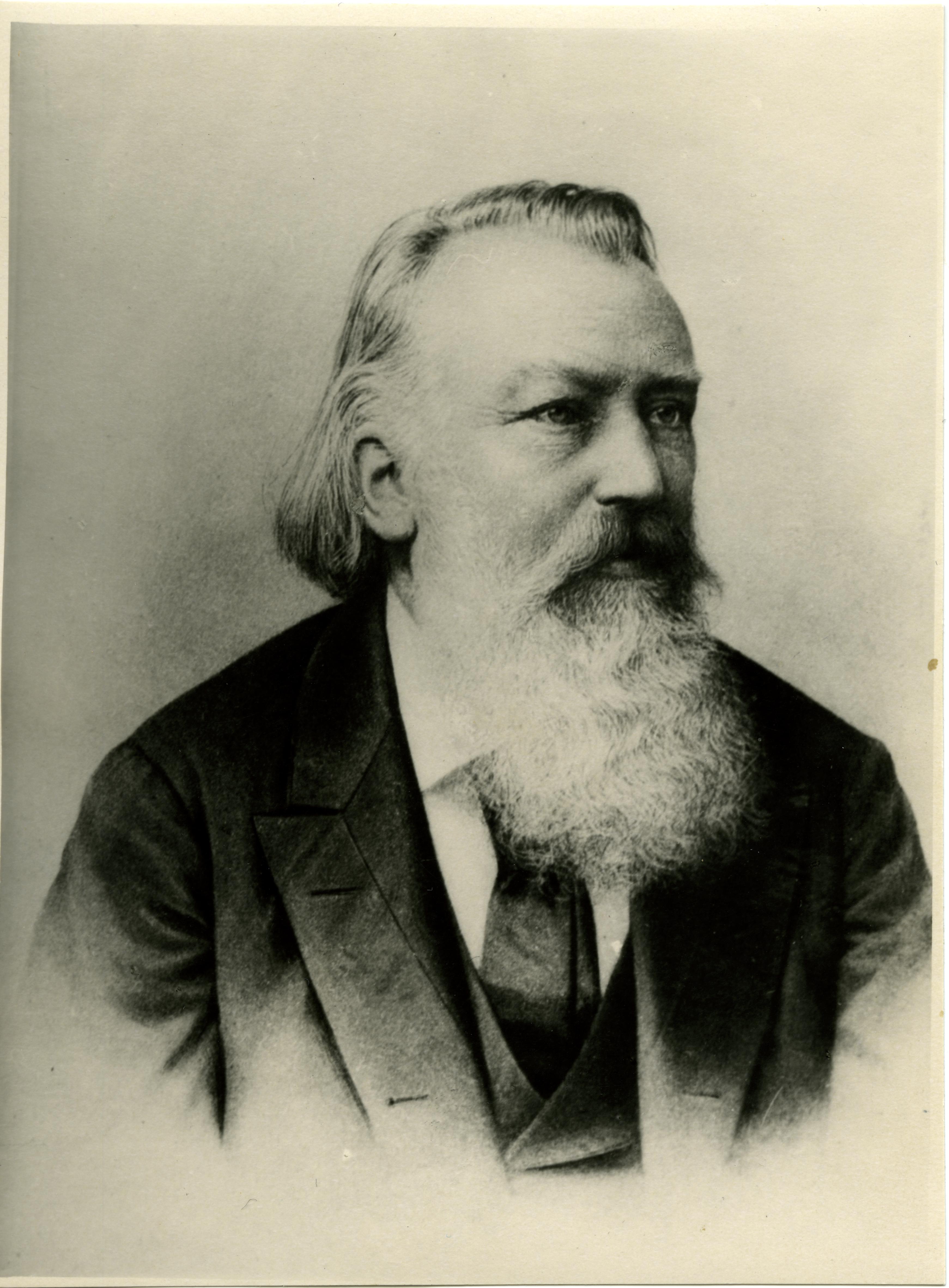 Fotografie: Johannes Brahms, um 1884