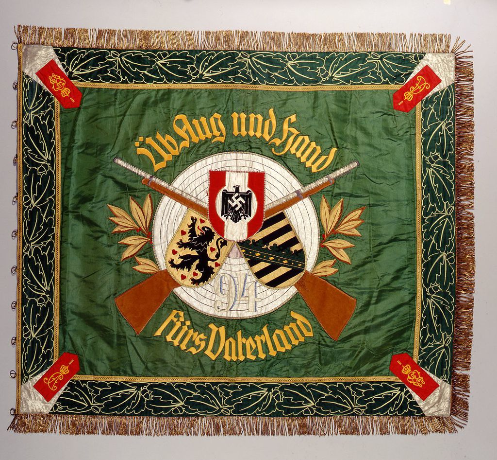 Exponat: Fahne: Kriegerverein der ehemaligen 94er Schützenkompanie, 1926-1936