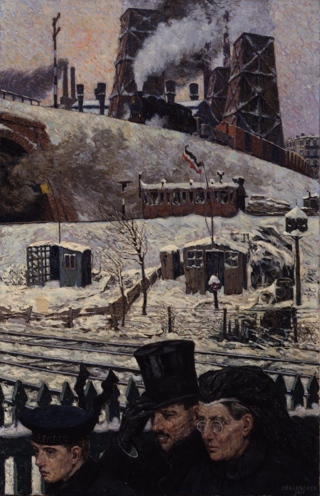 Exponat: Gemälde: Baluschek, Hans "Kriegswinter", 1917