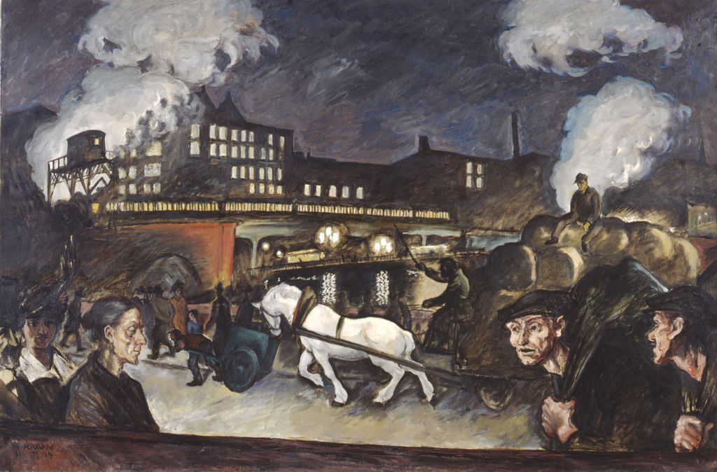 Gemälde: "Großstadt (Berlin)", 1914