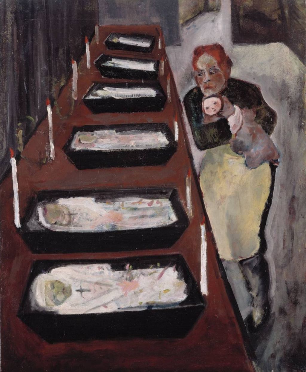 Gemälde: Kindertod, 1917/18