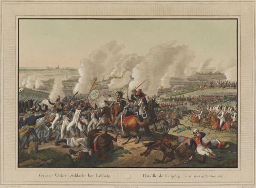 Grafik: Völkerschlacht bei Leipzig, nach 1813