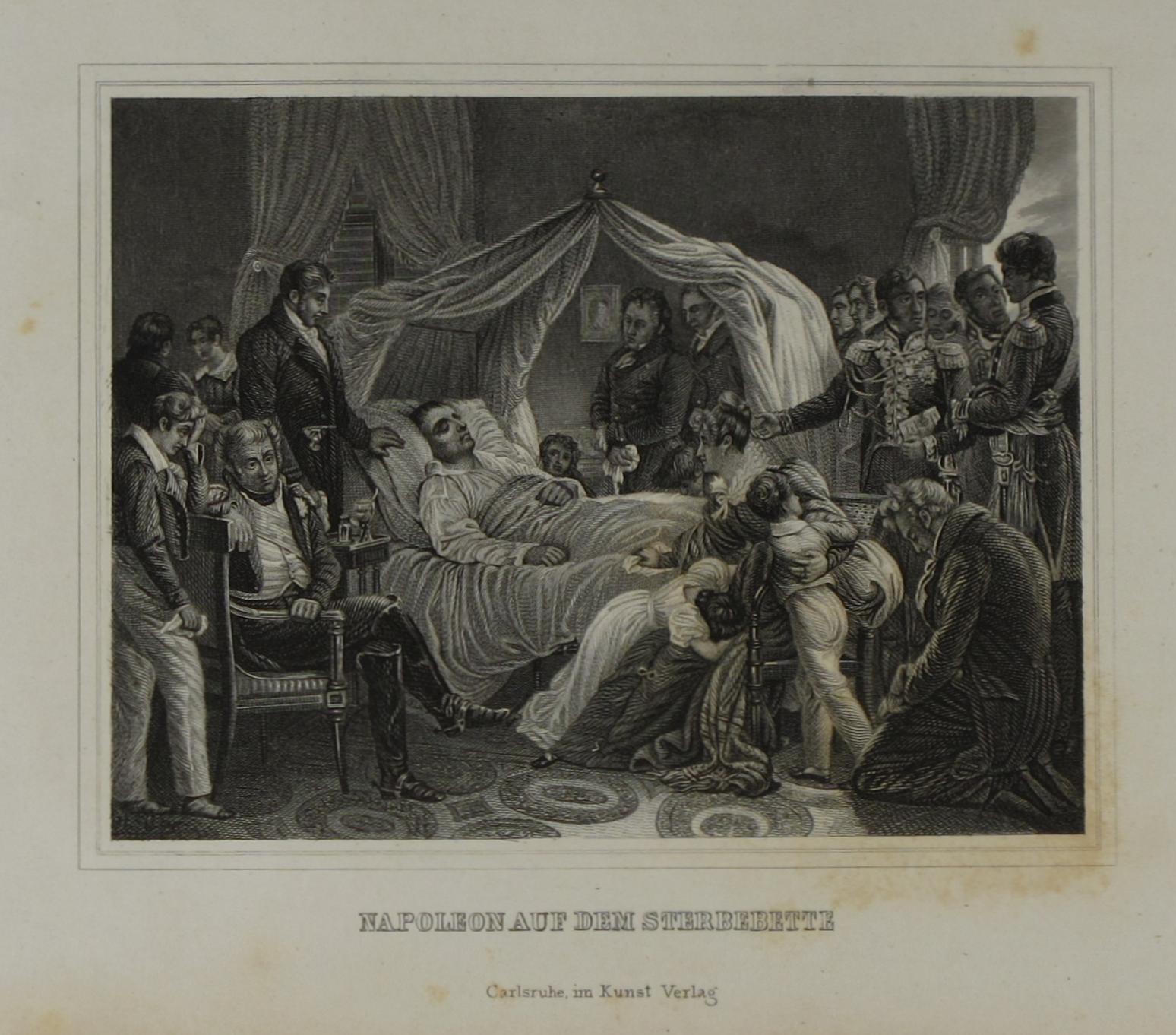 [Grafik: Napoleon auf dem Sterbebette]