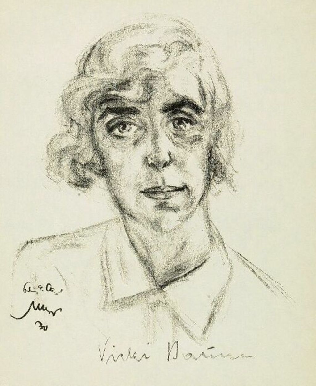 Exponat: Zeichnung: "Vicki Baum", 1930