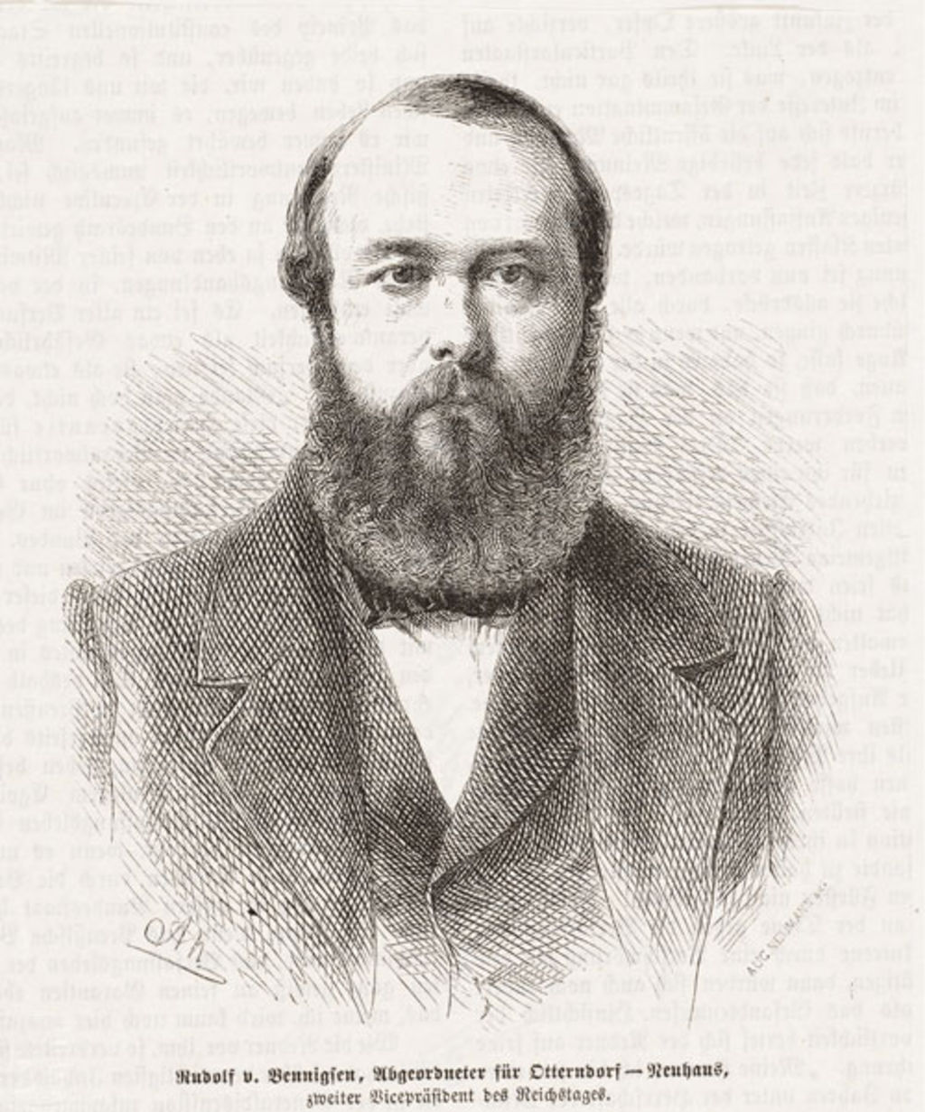 Exponat: Graphik: Karl Rudolf von Bennigsen, um 1871
