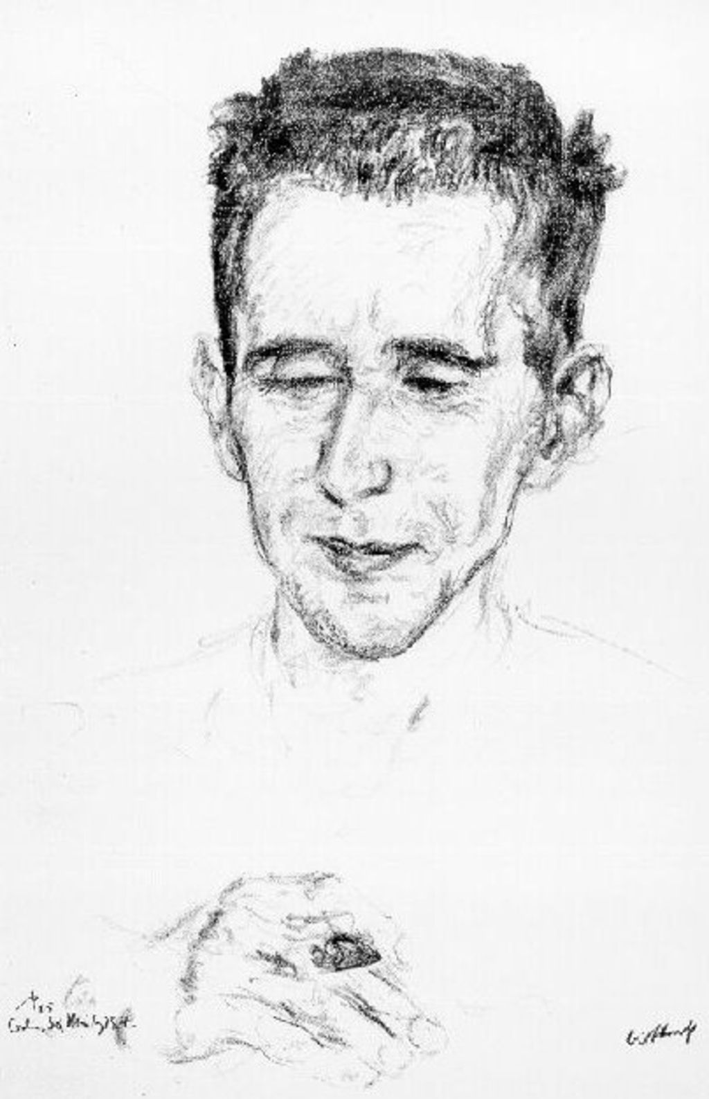 Zeichnung: Bertolt Brecht, 1925