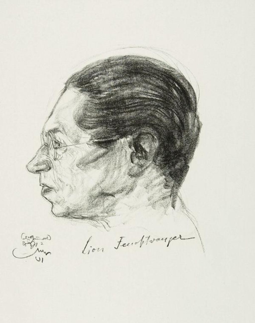 Exponat: Graphik: Lion Feuchtwanger, 1931