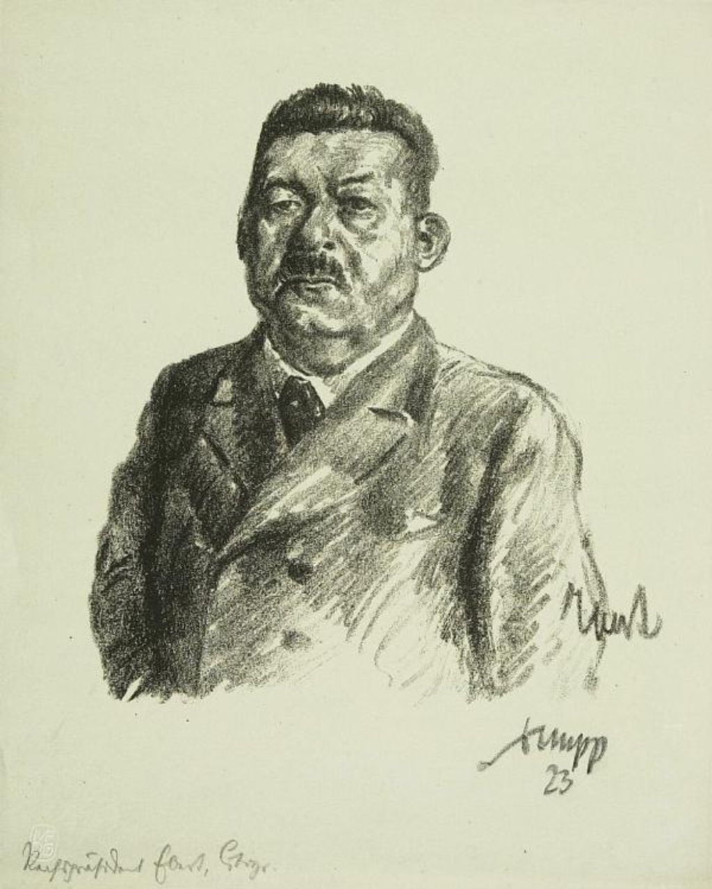 Grafik: Friedrich Ebert, 1923