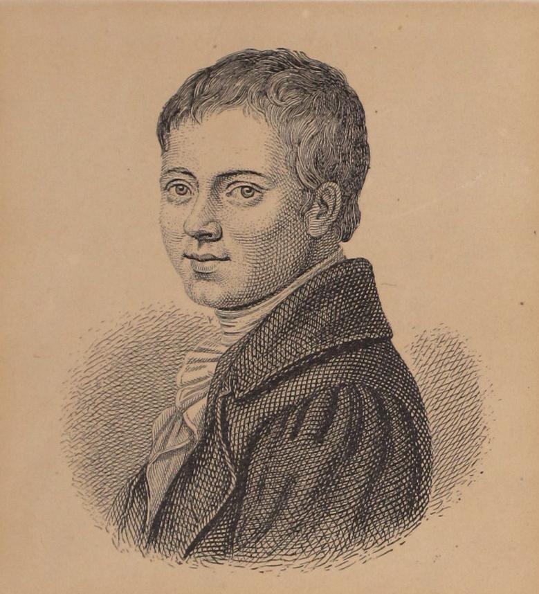 [Grafik: Porträt des jungen Dichters Heinrich von Kleist, nach 1811]