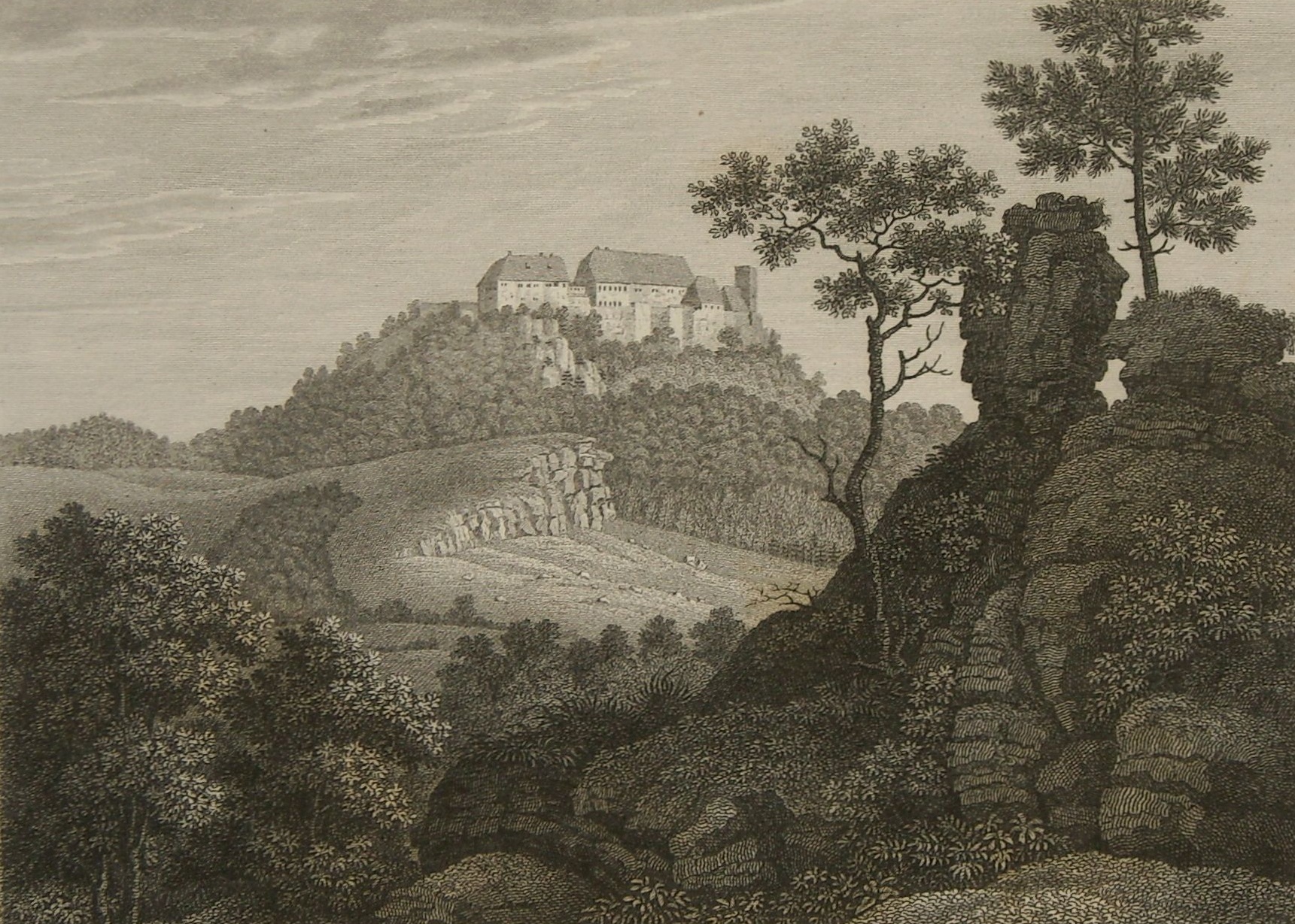 Grafik: Wartburg, 1836