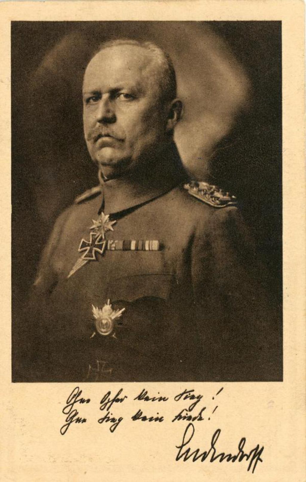 Postkarte: Erich Ludendorff, 1918