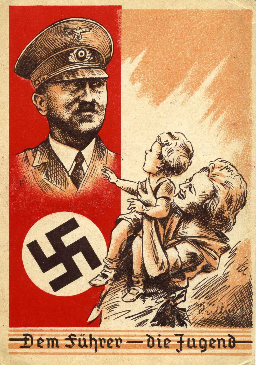 Exponat: Postkarte: Jugendpolitik des NS-Regimes, 1939