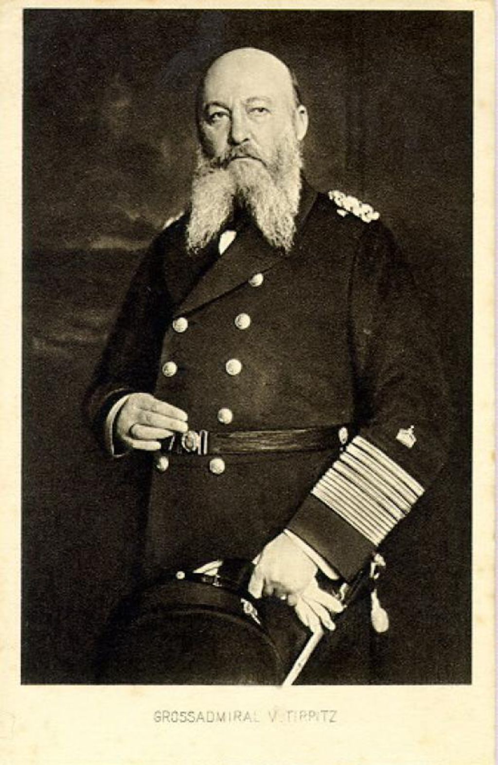 Postkarte: Tirpitz, Alfred von, 1914-1918