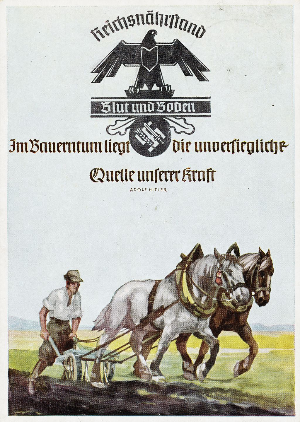 Exponat: Postkarte: Reichsnährstand, 1939