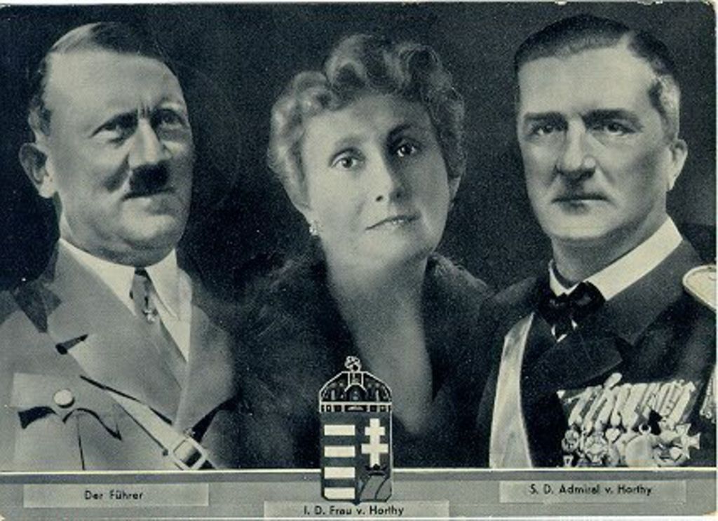 Exponat: Postkarte: Hitler und Horthy, 1938