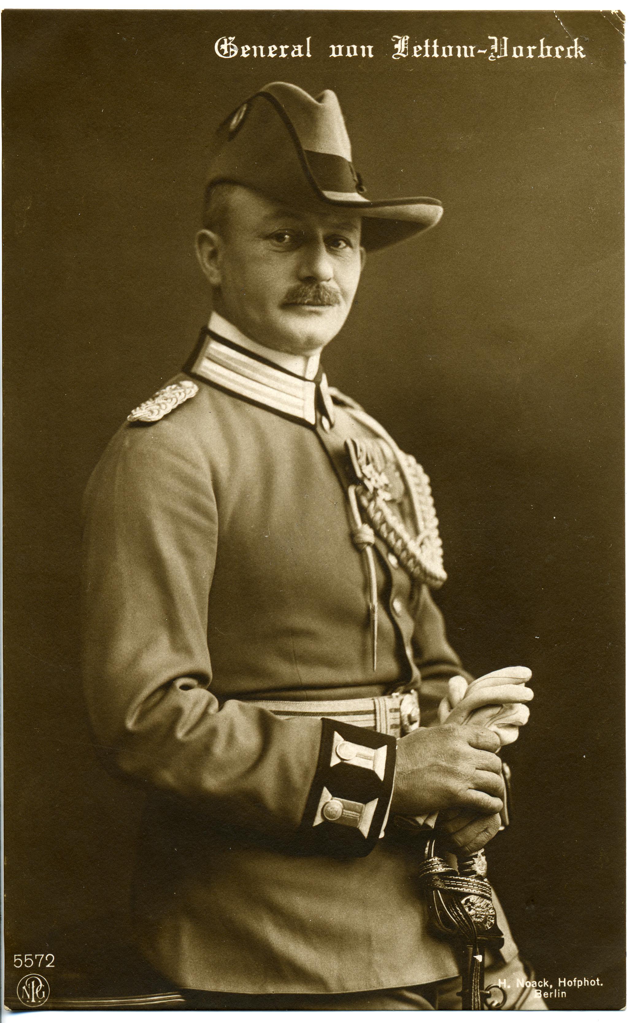 Paul von Lettow-Vorbeck, 1913/18