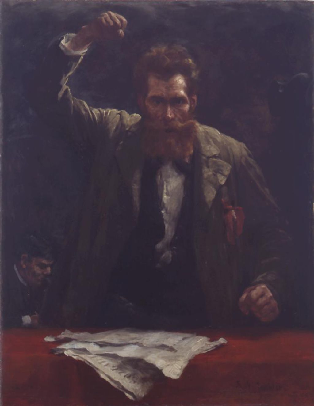 Exponat: Gemälde: Koehler, Robert "Der Sozialist", 1885