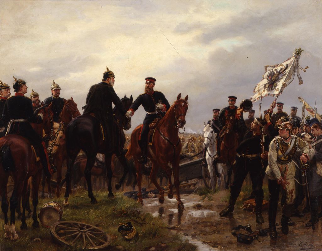 Exponat: Gemälde: "Die Schlacht von Königgrätz" (3. Juli 1866), um 1885