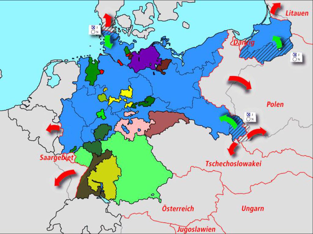 Deutschland 1918 Karte