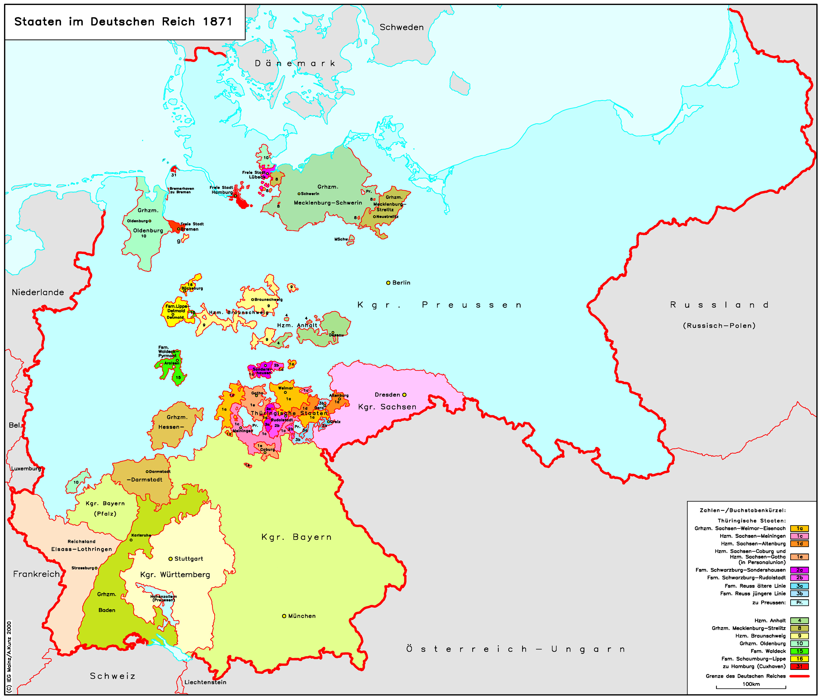 Deutsches Reich Karte