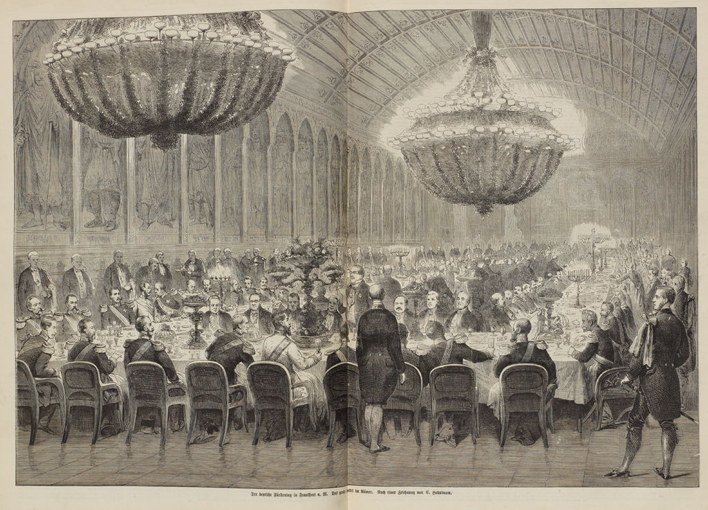 Grafik zum Fürstentag in Frankfurt am Main, 1863