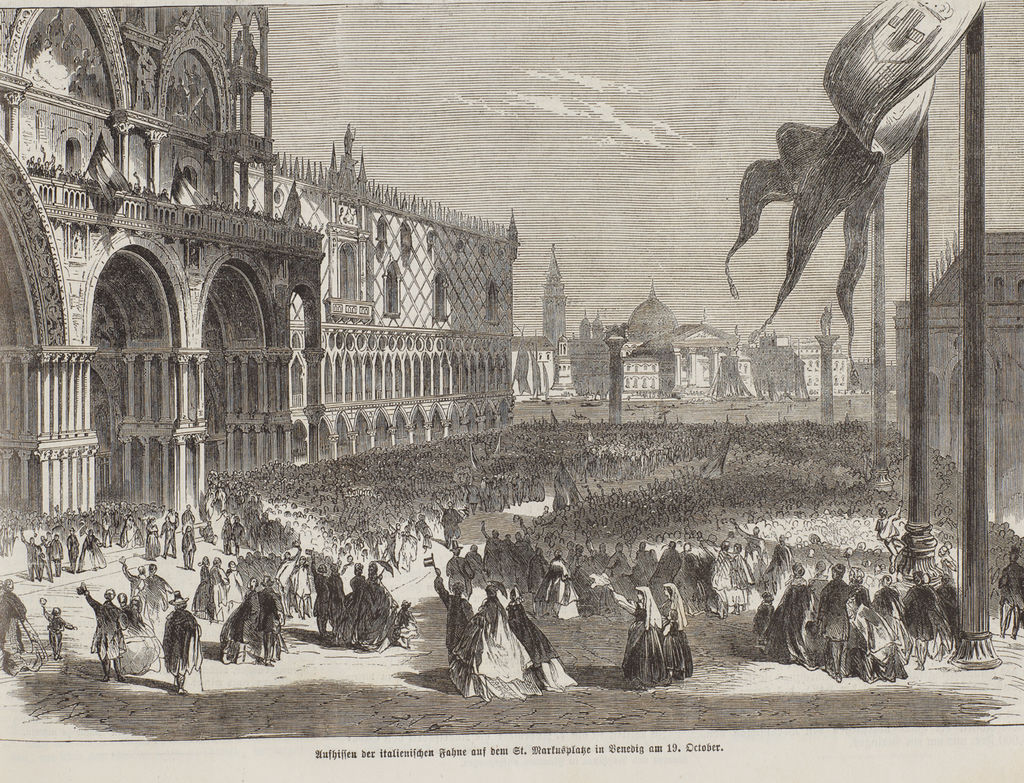 Grafik: Anschluss Venetiens an das Königreich Italien, 1866