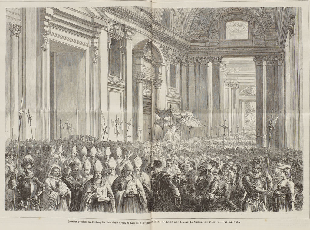 Illustrirte Zeitung zur Eröffnung des ökumenischen Concils zu Rom, 8. Dezember 1869
