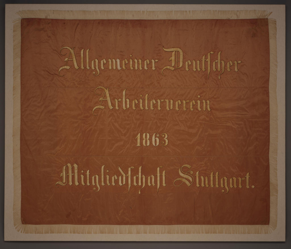 Fahne: Fahne des Allgemeinen Deutschen Arbeitervereins, 1863
