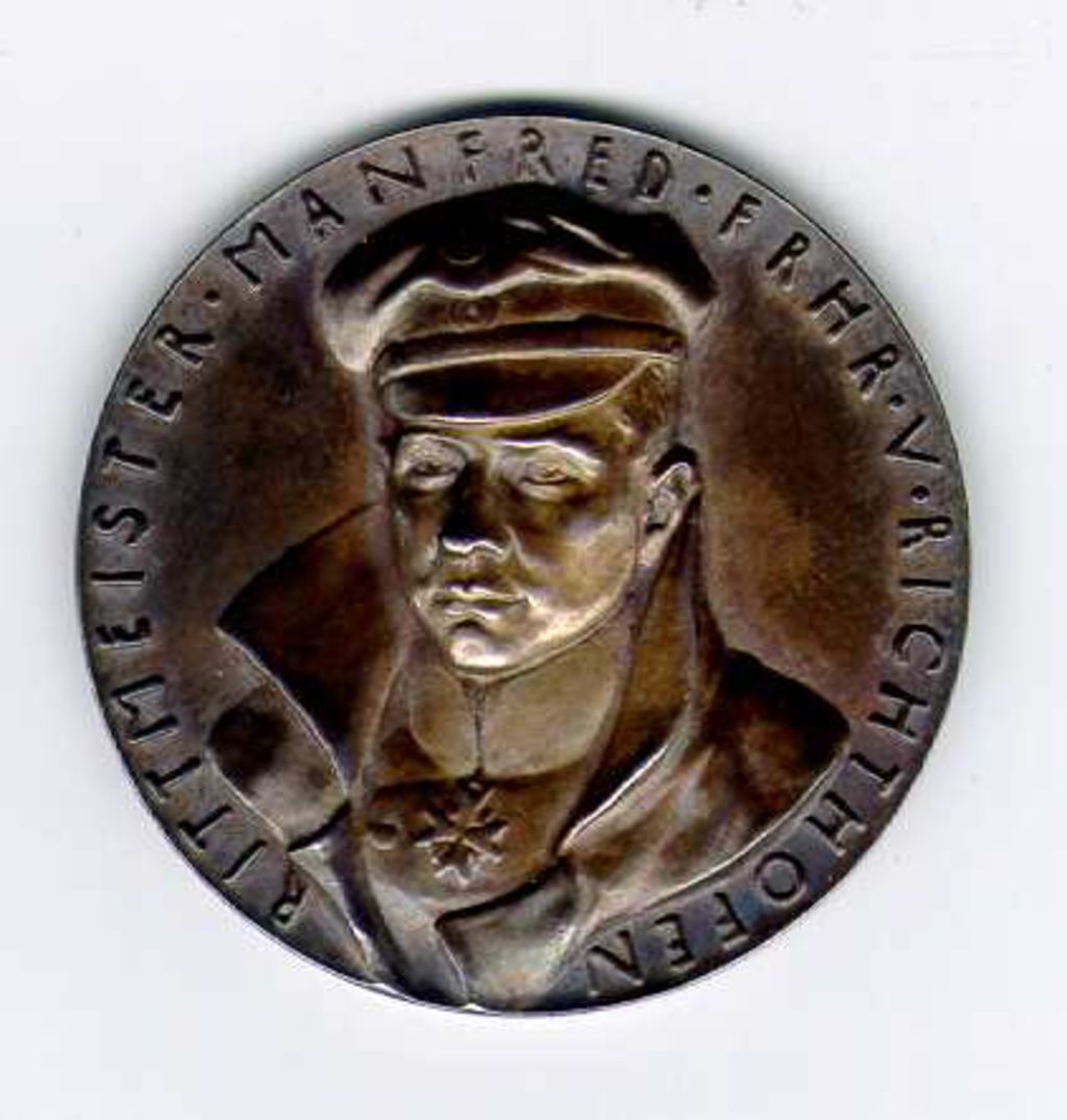 Exponat: Medaille: "Rittmeister Manfred Frhr. v. Richthofen", 1918
