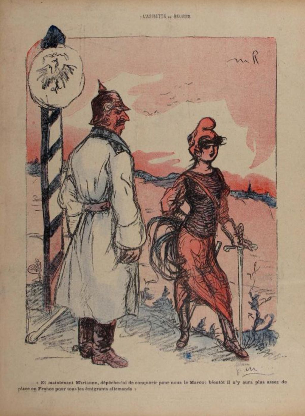 Karikatur aus "L'Assiette au Beurre", 1911
