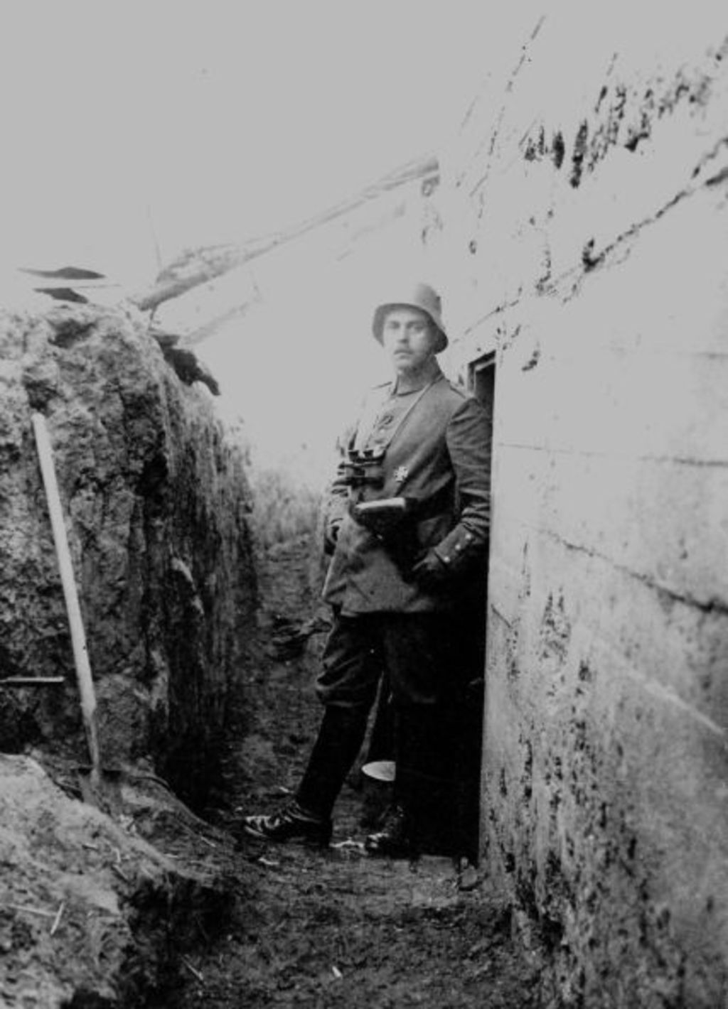 Foto: Paul Diekmann im Schützengraben, 1917