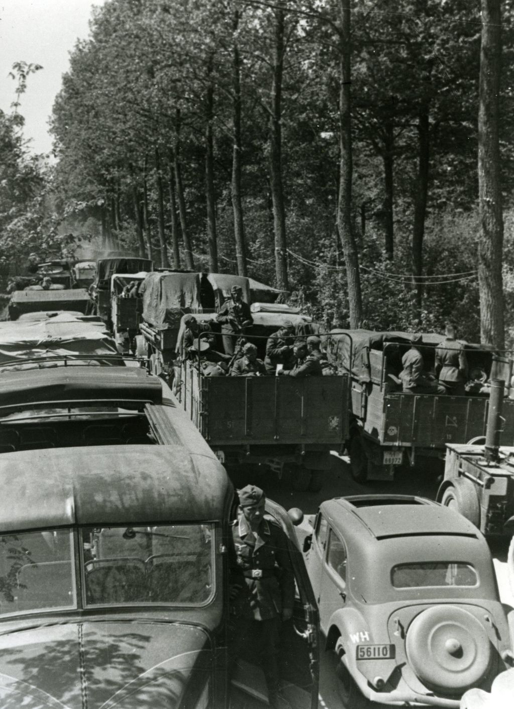 Exponat: Foto: Deutscher Vormarsch in Belgien, 1940