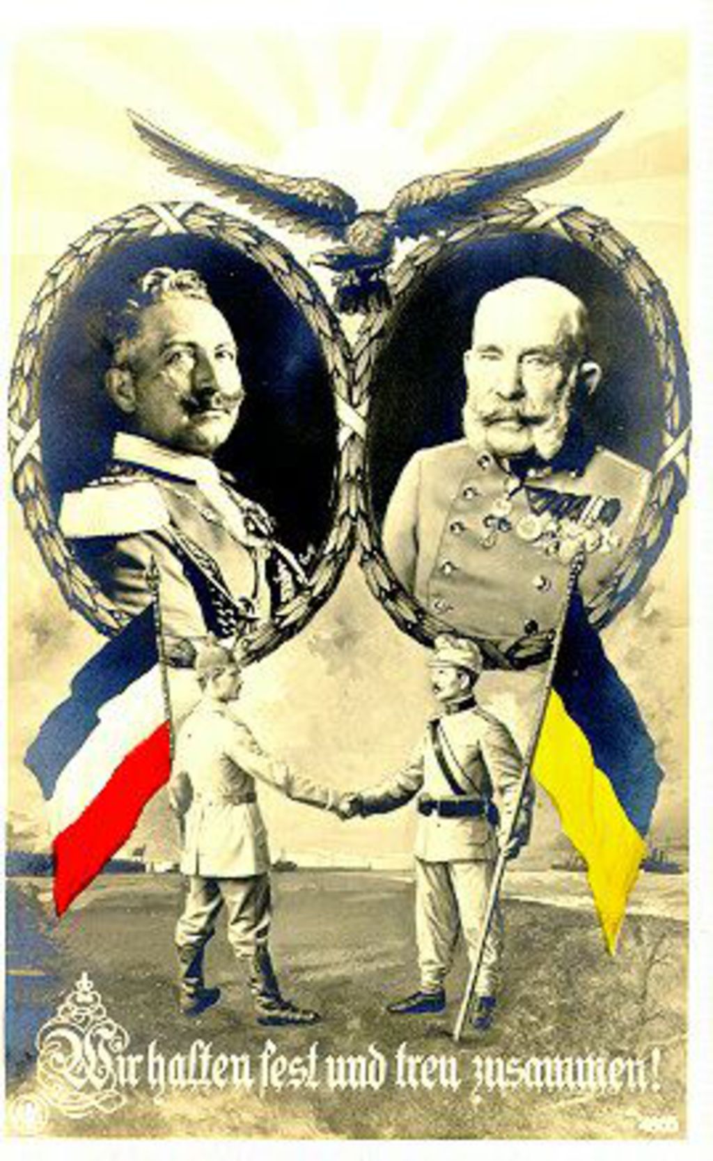 Exponat: Postkarte: Bündnis der Mittelmächte, um 1915