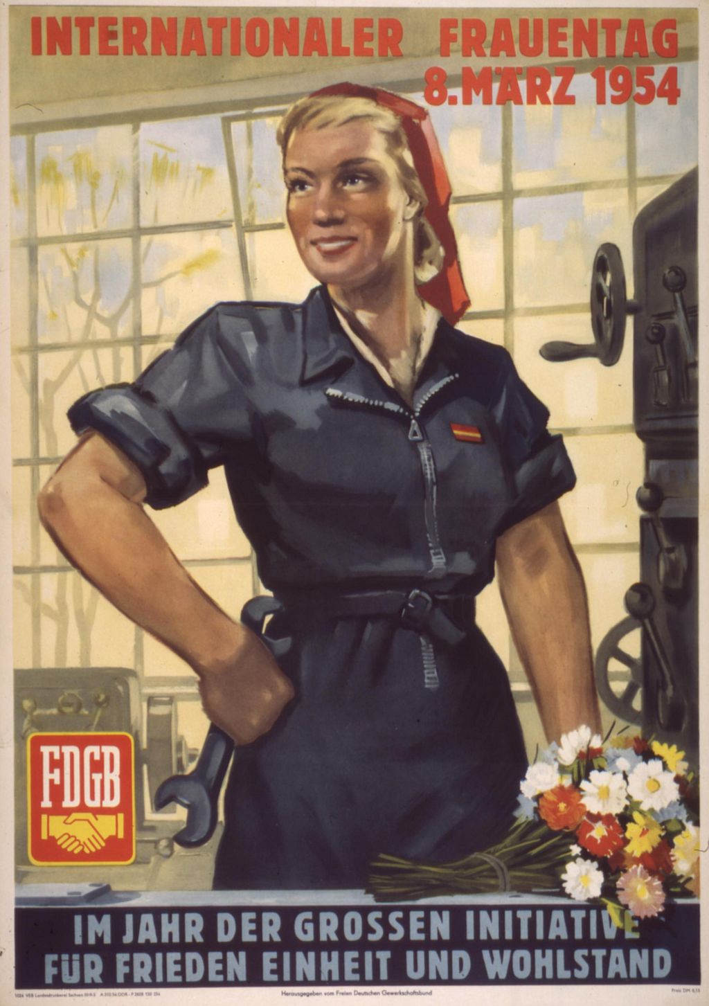 [Plakat zum Internationalen Frauentag am 8. März 1954]