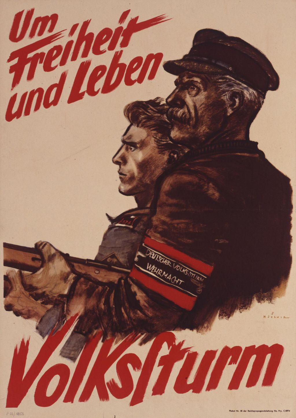 Plakat: "Volkssturm", 1944/1945